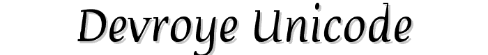 Devroye Unicode font